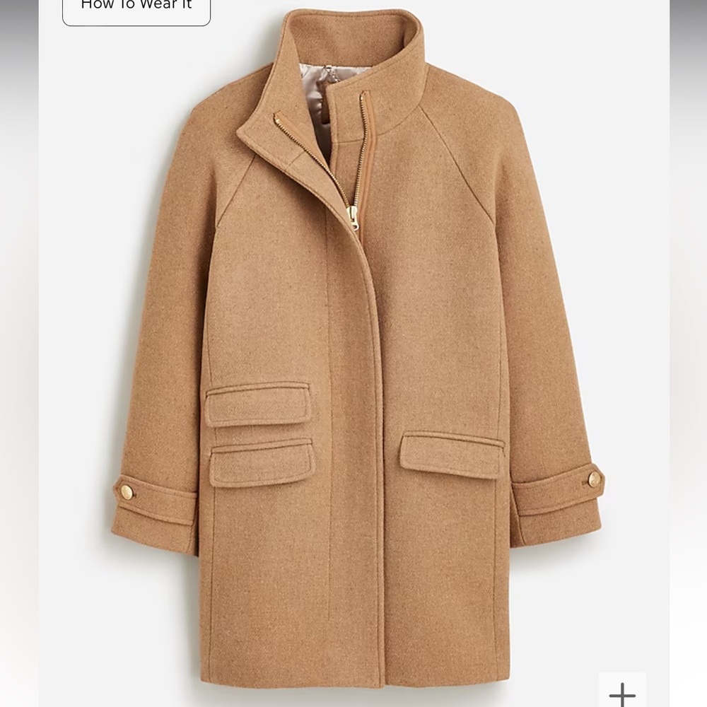 Toscana coat in Italian stadium-cloth wool blend